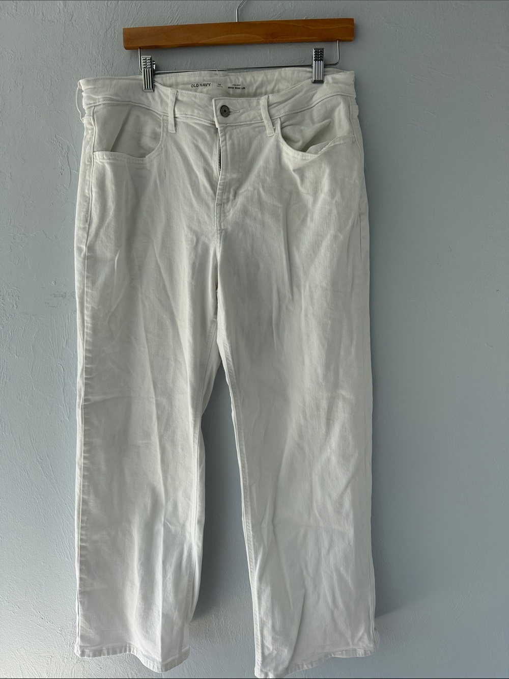 Old Navy White Wide-Leg Jeans for Women